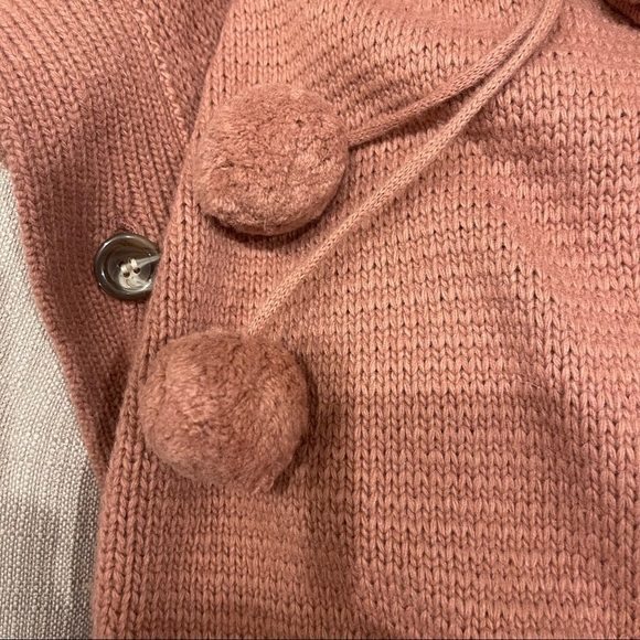 AU: Jack & Jill Cotton/Nylon Blend Poncho Misty Rose Button closure on side M - Picture 14 of 14